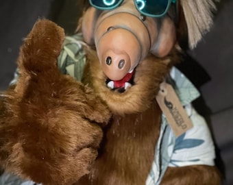 Life-Size ALF Alien Life Form Doll (83 cm / 33”) – Handmade OOAK Collectible – Poseable Mouth & Fingers – Premium Art Doll