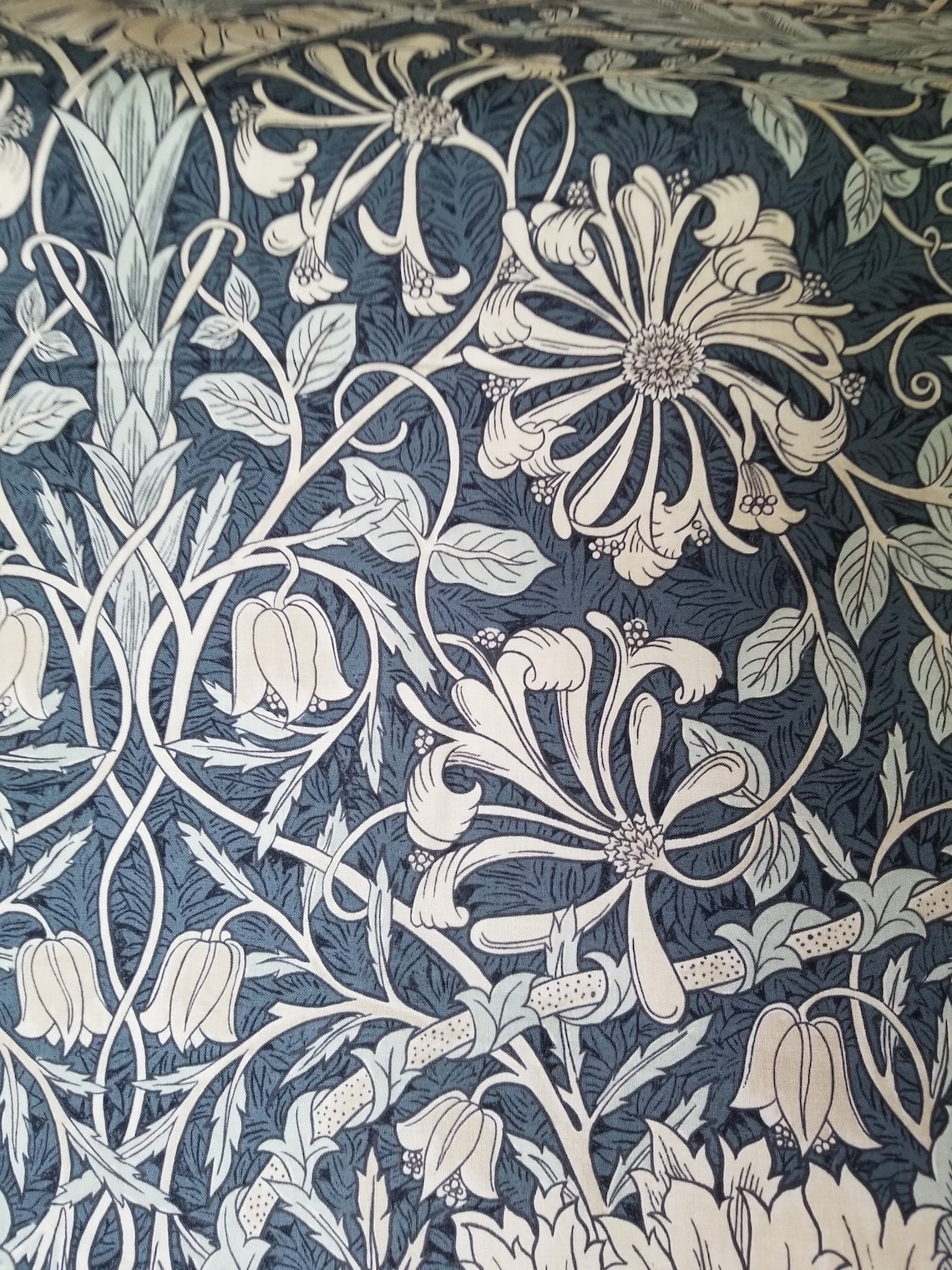 Origional William Morris fabric Honeysuckle fabric Classic Etsy