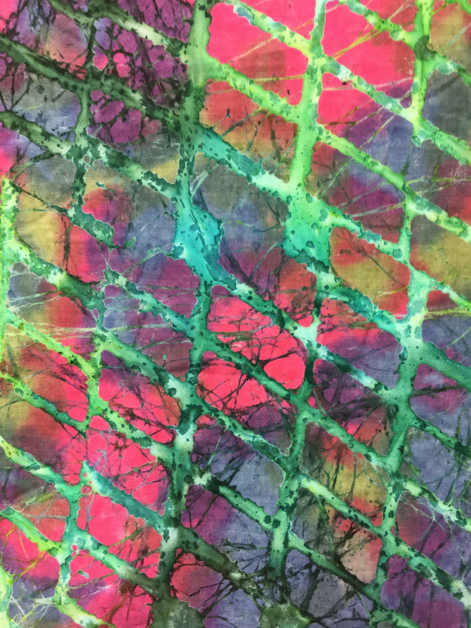 Rich color in jewel tone Batik quilt fabric/Sold by the yard Etsy