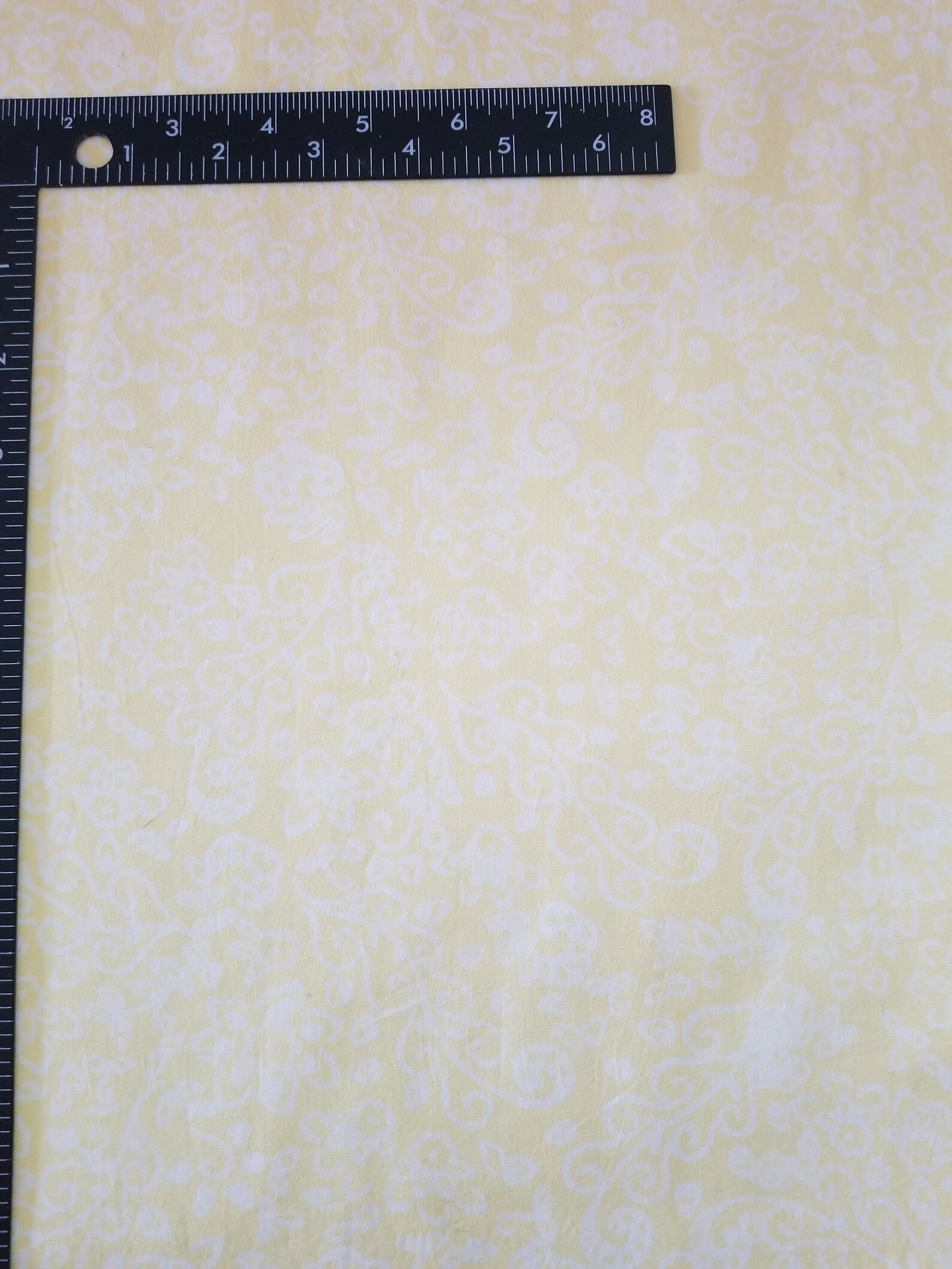 Quilt Fabric. Soft Yellow Fabric. White Swirls Fabric Batik Etsy