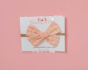 Pink Plaid Sailor & Schoolgirl Bows