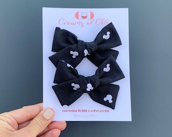 Mickey Schoolgirl Bow Pigtail Set