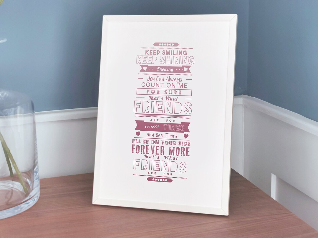 Buy Dionne Warwick That S What Friends Are For Music Song Online In India Etsy