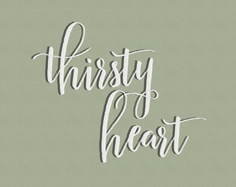 Thirsty Heart font