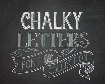 Chalky Letters font collection