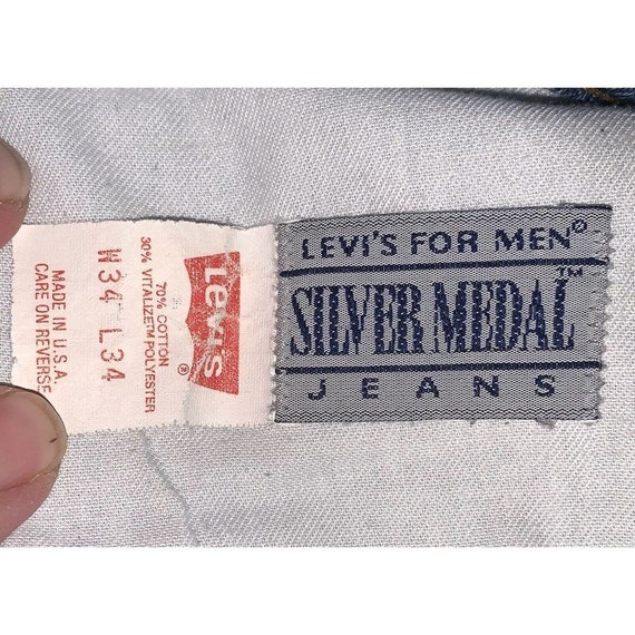 Levi’s Silver Medal Mens 34x34 Vtg 1970s Jeans - image 2