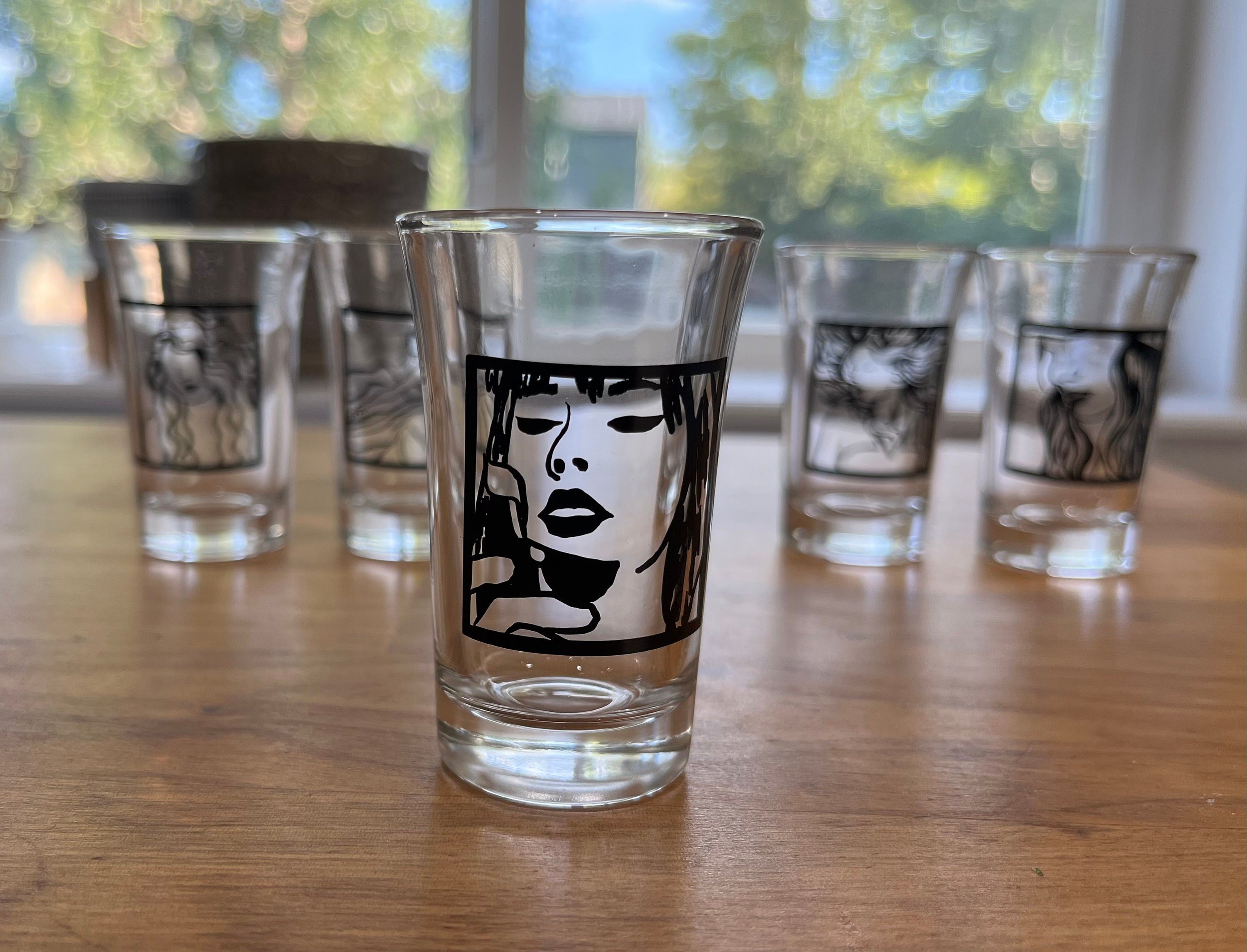 Swift shot glasses - eras, speak now, reputation, evermore, lover,  midnights, gift for her, swift gift, swiftie gift, Taylor, red, folklore
