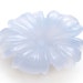 Natural Blue Chalcedony Flower Carving Loose Gemstone, 18x25 mm, Blue Chalcedony Jewelry Making Gemstone, 1 Piece