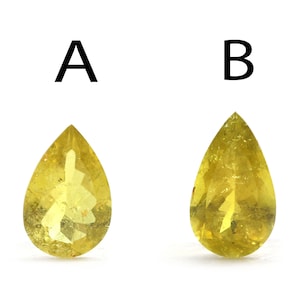 Natural Yellow Tourmaline Faceted Pear Loose Gemstone, Tourmaline Jewelry Handmade Gift for Women, Tourmaline Pear, Price Per Piece