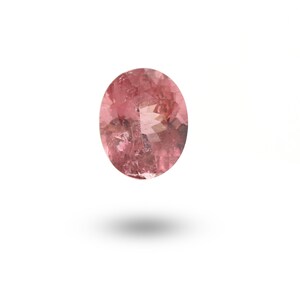 Natural Rubelite Faceted Oval Loose Gemstone, 8x10 mm, Rubelite Jewelry Handmade Gift For Women, 1 Piece