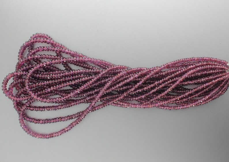 3 to 5 mm Garnet strand 18 Inch Full Strand Garnet Beads Garnet Faceted Beads