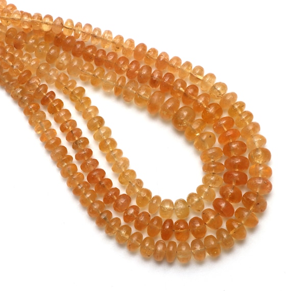 Perline In Onice Naturale Arancione 10 Mm – 38 Pezzi Per Filo – Semipreziose Per Gioielli Fai Da Te