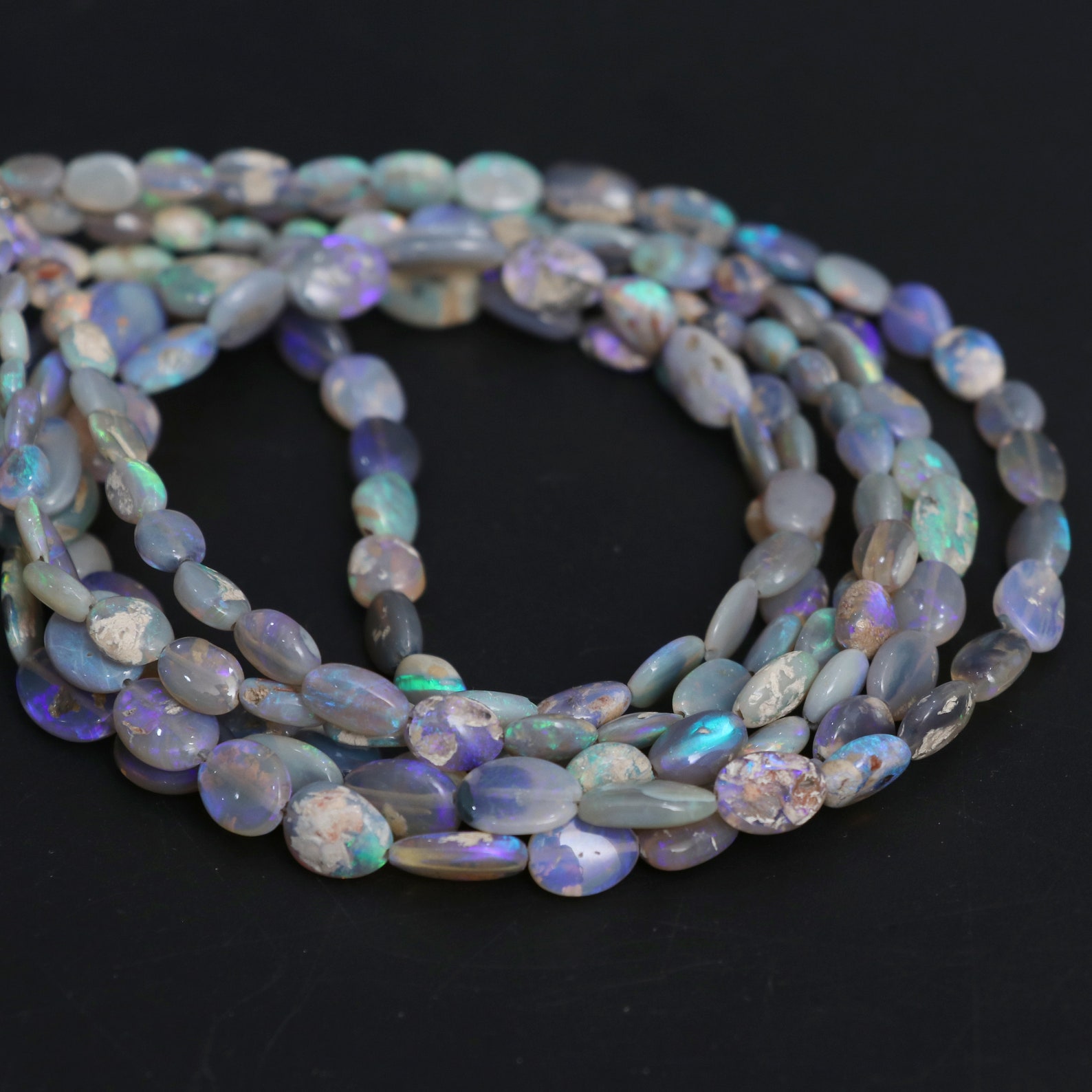 Australian Opal Smooth Tumble Beads 4x6mm To 7x9.5mm | Etsy