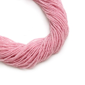 Natural Pink Spinel Micro Faceted Rondelle Beads, 2 mm, Pink Spinel Faceted Beads, 18 Inch Full Strand, Price Per Strand