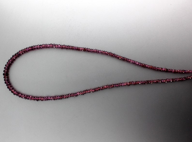 3 to 5 mm Garnet strand 18 Inch Full Strand Garnet Beads Garnet Faceted Beads