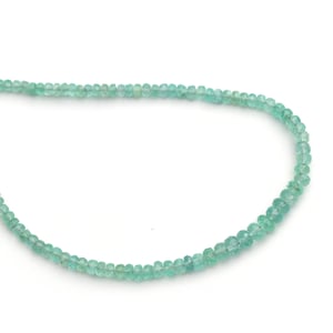 Emerald Faceted Rondelle Beads, 2.5 mm to 4.5 mm, Emerald Jewelry Making Beads, Emerald Beads, 8 Inch/16 Inch Strand, Price Per Strand