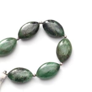 Jade Smooth Marquise Beads , Natural Jade Gemstone - 10.5x17 mm - Jade Marquise -Gem Quality, 11 Cm Full Strand, Price Per Strand