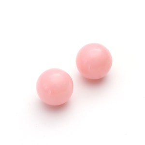Natural Pink Opal Smooth Balls Round Gemstone ,8mm Balls , Pink Opal Sphere , Jewelry Making ,Price Per Pair(2pcs)