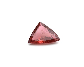 Rubellite Tourmaline Faceted Trillion Shape Gemstone, Rubellite Loose Gemstone, 15.5x22 mm, Tourmaline Jewelry Making Gemstone, 1 Piece