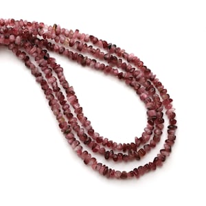 Bi-Color Tourmaline Smooth Nuggets Beads, 3x4 mm To 4x5 mm, October Birthstone, 8 Inches / 18 Inches Full Strand, Price Per Strand