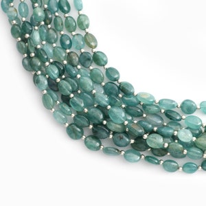 Natural Grandidierite Smooth Oval,  Grandidierite Oval, Gem Quality , 8 Inch/ 20 Cm Full Strand, Price Per Strand