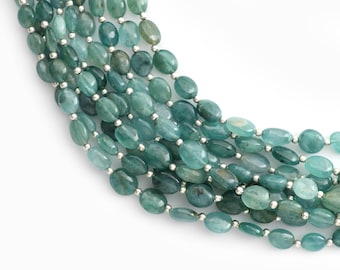 Natural Grandidierite Smooth Oval,  Grandidierite Oval, Gem Quality , 8 Inch/ 20 Cm Full Strand, Price Per Strand