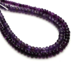Fluorite Faceted Rondelle Beads, 3.5 mm to 5.5 mm, Fluorite Jewelry Making Beads, Faceted Rondelle Fluorite, 8 Inch Strand, Price Per Strand