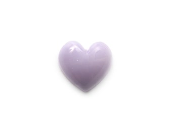 Purple Fluorite Smooth Heart Shape Carving Loose Gemstone-20x20 mm-Fluorite Heart, Purple Fluorite Cabochon Gemstone,1 Piece/Pair (2 Pieces)