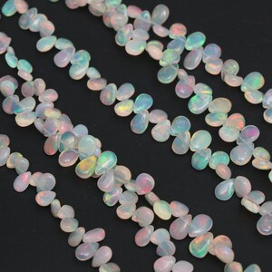 Kashish Gems Äthiopische Welo Feueropal Perlen - 3-4 Mm Rondellen - 25,4 Cm Strang - Natürlich