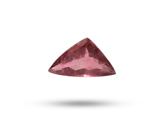 Rubellite Tourmaline Faceted Trillion Shape Gemstone, Rubellite Loose Gemstone, 12x21 mm, Tourmaline Jewelry Making Gemstone, 1 Piece