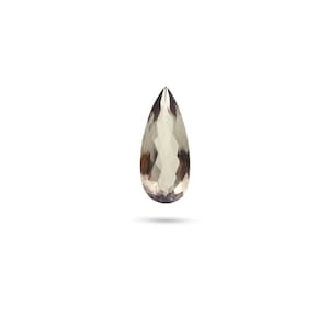Natural Turkish Diaspore Faceted Pear Loose Gemstone, 8x20 mm, Jewelry Handmade Gift for Women, 1 Piece