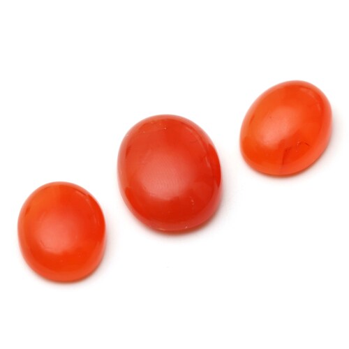 AAA Quality Natural Carnelian Smooth Oval Cabochon Gemstone | 15x20 mm to 18x24 mm | Gemstone Cabochon | Set of 3 sales Pieces