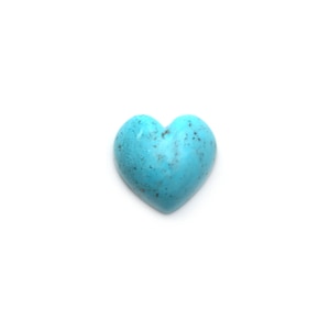 Turquoise Smooth Heart Shape Carving Loose Gemstone - 20x20 mm - Turquoise Heart,Turquoise Cabochon Loose Gemstone, 1 Piece/ Pair (2 Pieces)
