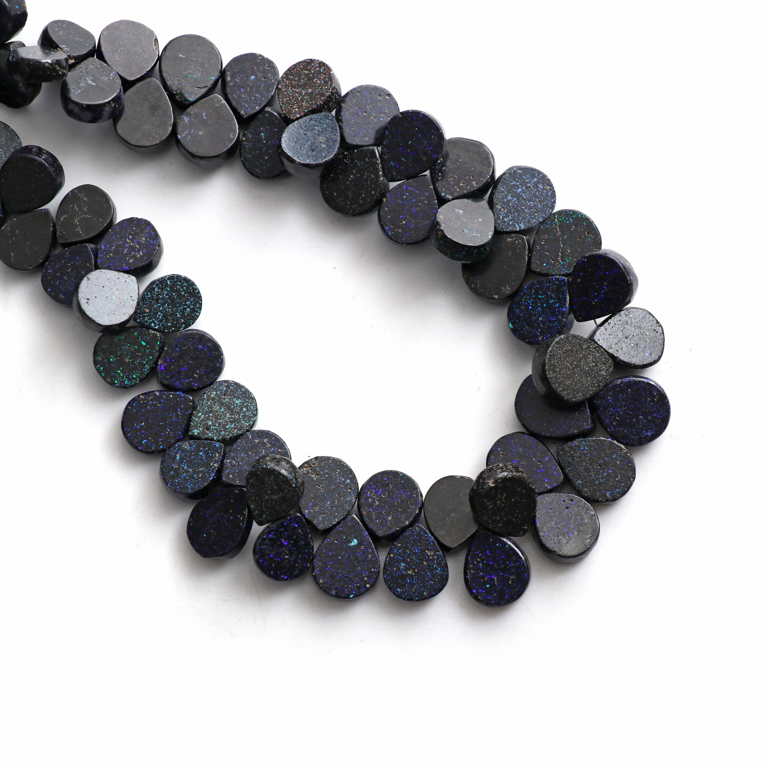 Black Matrix Opal Balls Natural Black Matrix Opal Faceted Round Balls Jewelry Making Design For Bracelet &  Necklace Price Per Strand