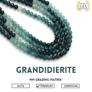 3,5 mm Grandiderit Glatte runde Perlen, Plain Grandiderit Perlen, natürliche Grandiderit runde Perlen, Edelstein Perlen für die Schmuckherstellung