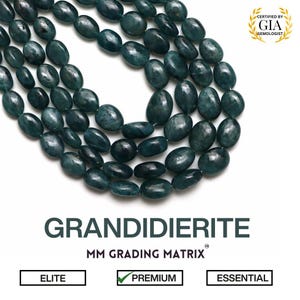 4.5x5.5 mm To 9x11.5 mm Grandidierite Gemstone Beads, Grandidierite Smooth Nuggets Beads, Natural Grandidierite Beads For Jewelry Making