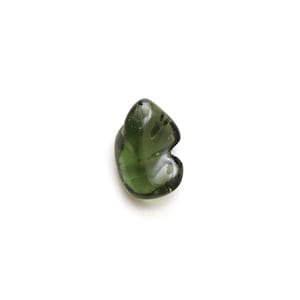 Natural Moldavite Flush Organic Loose Gemstone, 11x16 mm, Moldavite Jewelry Handmade Gift for Women, 1 Piece