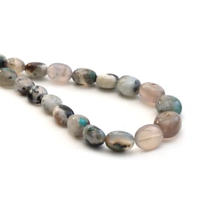 Kupfer Chrysokoll glatte Trommelperlen, 8x9,5 mm bis 14 x 17 mm, Chrysokoll in Trommelform, 50,5 cm, Preis pro Strang