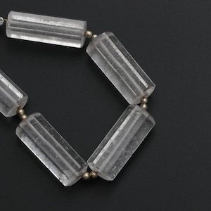 Crystal Faceted Cylinder Beads - 8x21 mm to 9x22 mm - Crystal Cylinder Beads - Gem Quality , 13 Cm Full Strand, Price Per Strand