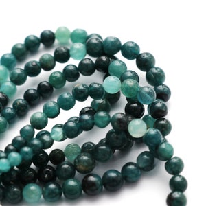 Natural Grandidierite Smooth Balls Beads, 5 mm To 7 mm, Grandidierite Balls, Grandidierite Handamde Jewelry Making Gemstone, 8 Inch Strand