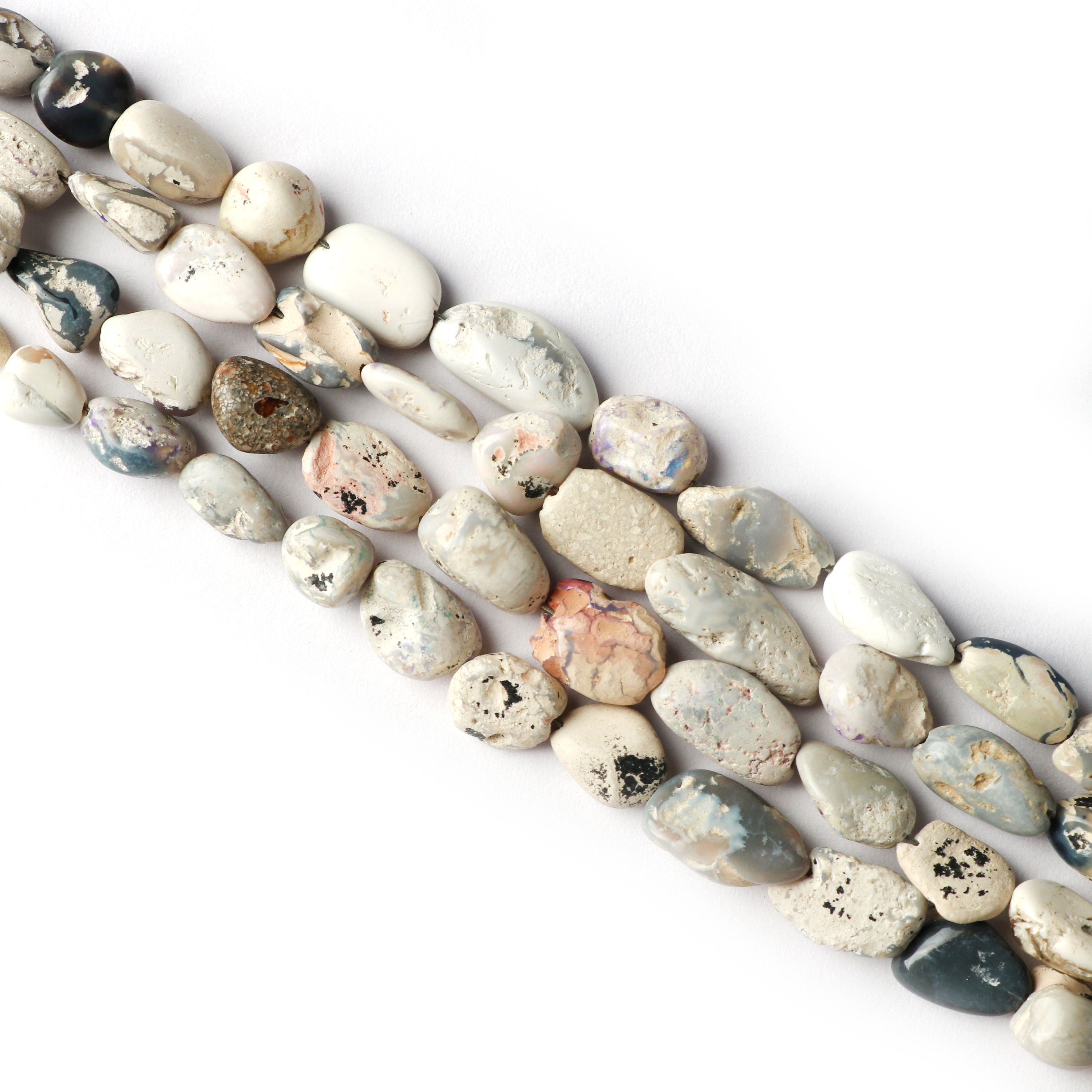 Natural Australian Opal Matrix Organic Tumble Beads 5x6.5 MM | Etsy