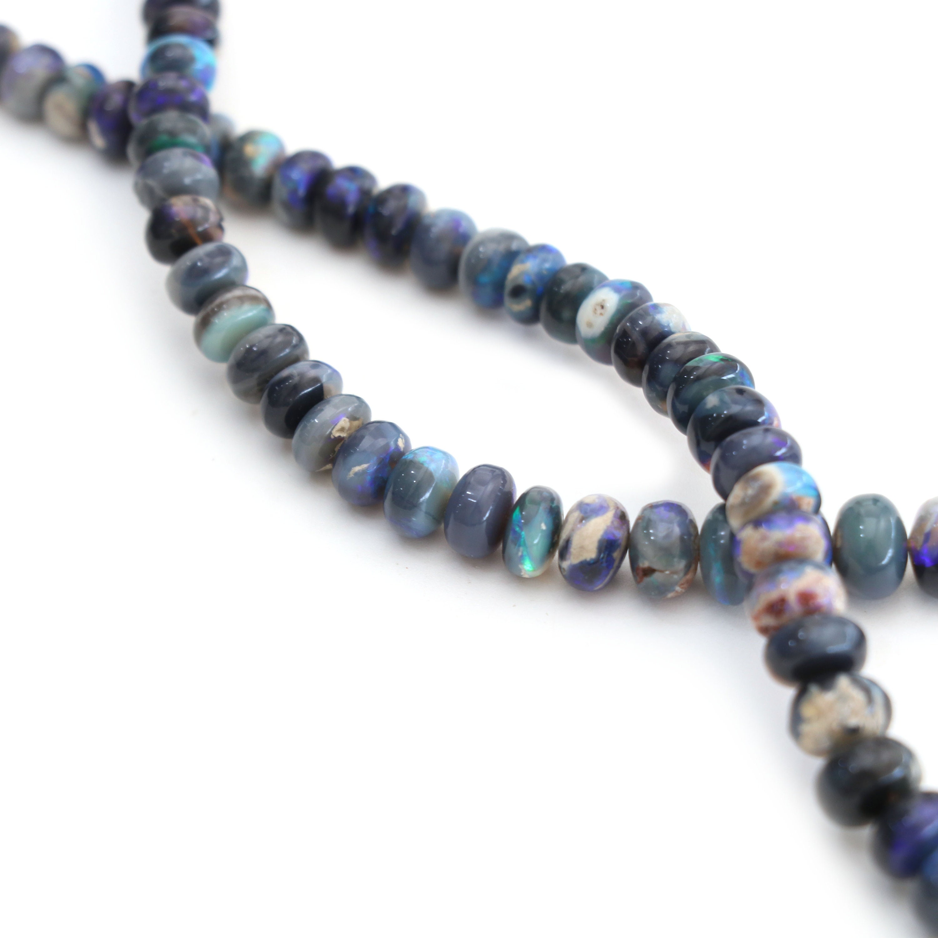 Natural Australian Opal Smooth Rondelle Beads 4.5 mm to 8 mm | Etsy