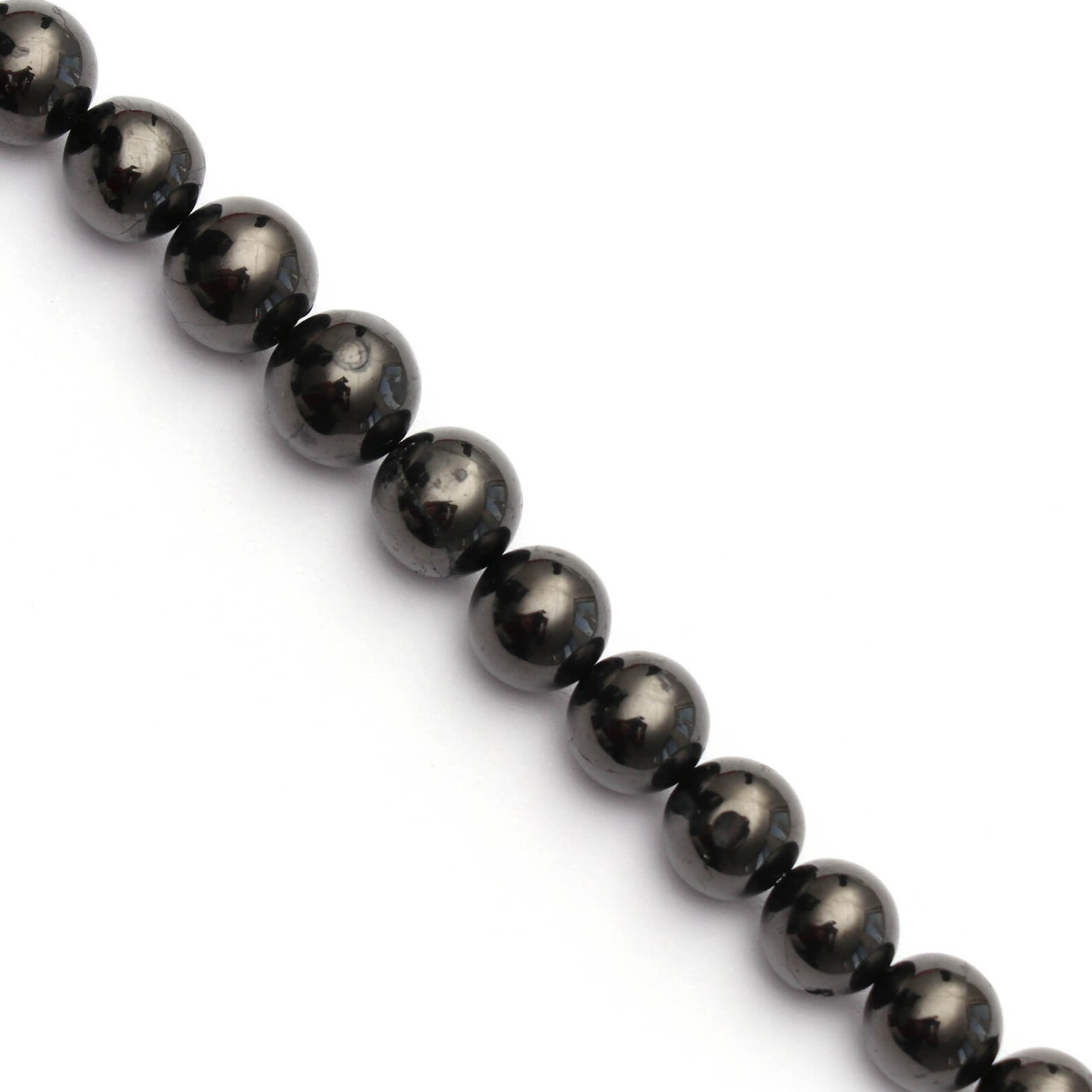 Natural Elite Shungite Smooth Balls Beads Silver Shungite Etsy