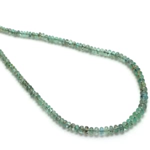 Emerald Smooth Rondelle Beads, 2 mm To 6 mm, Emerald Jewelry Making Beads, Handmade Jewelry, 18 Inches Full Strand, Price Per Strand