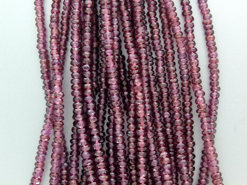 3 to 5 mm Garnet strand 18 Inch Full Strand Garnet Beads Garnet Faceted Beads