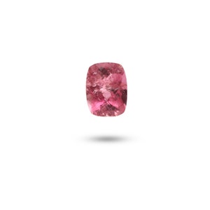 Natural Rubelite Faceted Rectangle Loose Gemstone, 9x12 mm, Rubelite Jewelry Handmade Gift For Women, 1 Piece