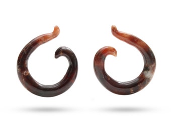 Natural Jade Carving Fancy Shape Loose Gemstone, 31x37 mm, Jade Jewelry Making, Gift for Women, Pair ( 2 Pieces )