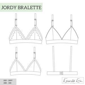 Jordy Bralette PDF Sewing Pattern image 1