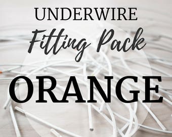 Orange Underwire Fitting Pack! Three Pair of Underwire to Find your Perfect Fit!