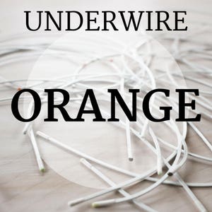 Orange Bra Underwires Sizes 30 56 image 1